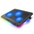 Havit F2073 RGB 3 Fan Gaming Laptop Cooler For 15.6 to 17 inch Laptops (Black)